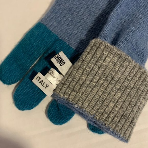 Soft & Warml Moschino Multi Colored Long Gloves Lambswool Plus - Picture 5 of 6